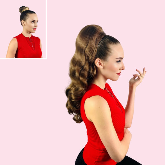 french braid ponytail, long ponytail, hair extensions, updo hairstyle, celebrity hairstyle, volume ponytail