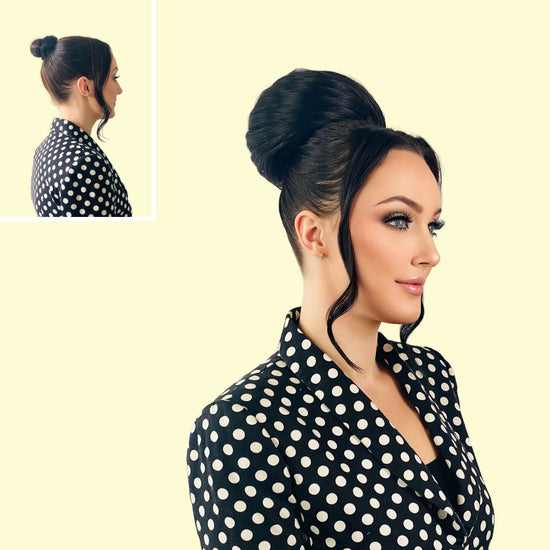 Clip in chignon bun hairstyle from Lars Leroux Hair