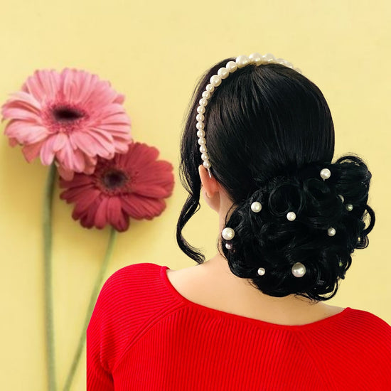 chignon bun, updo hairstyle, wedding bun, clip in hairpieces, easy chignon bun