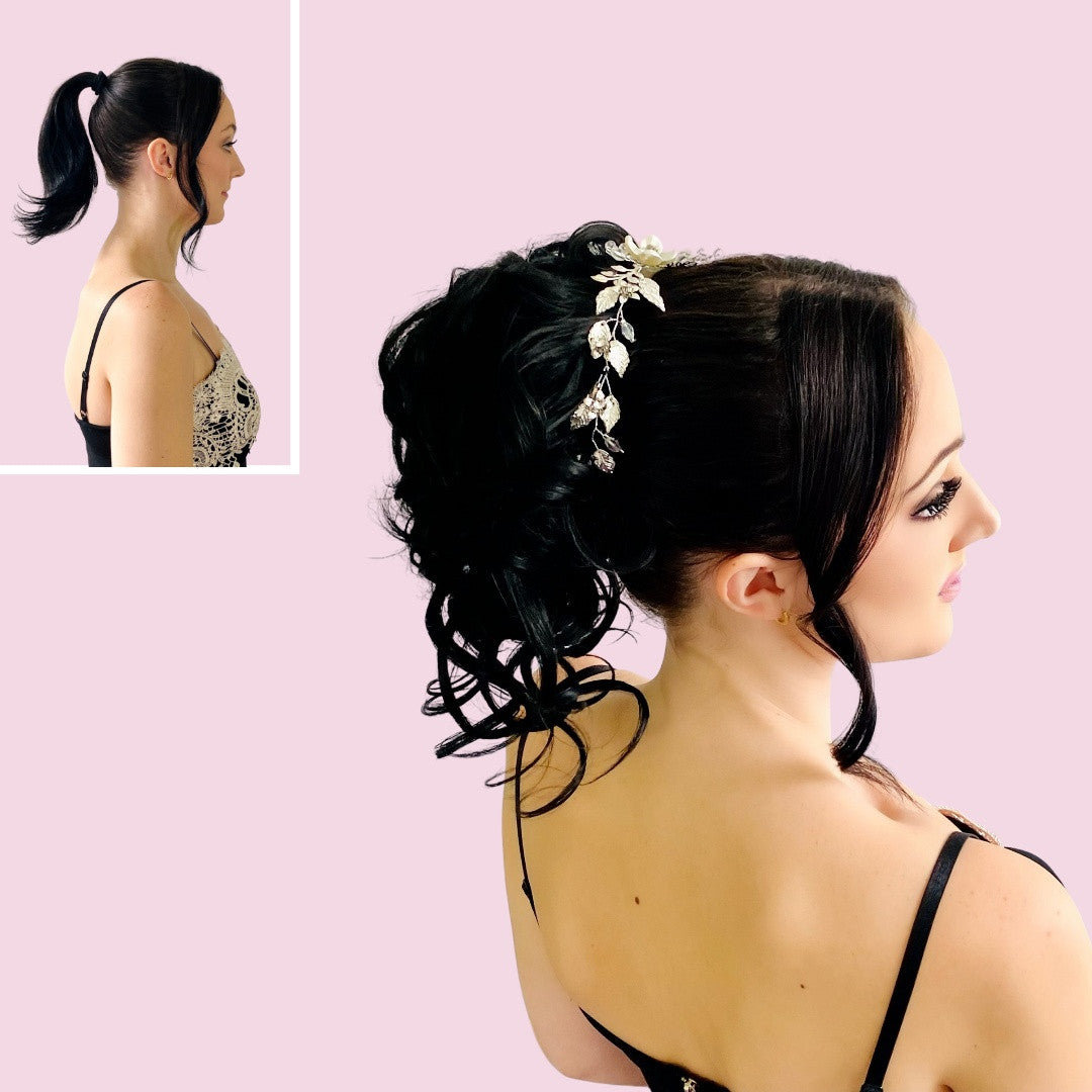 Lars Leroux POPPY Drawstring Hair Bun with Tendrils