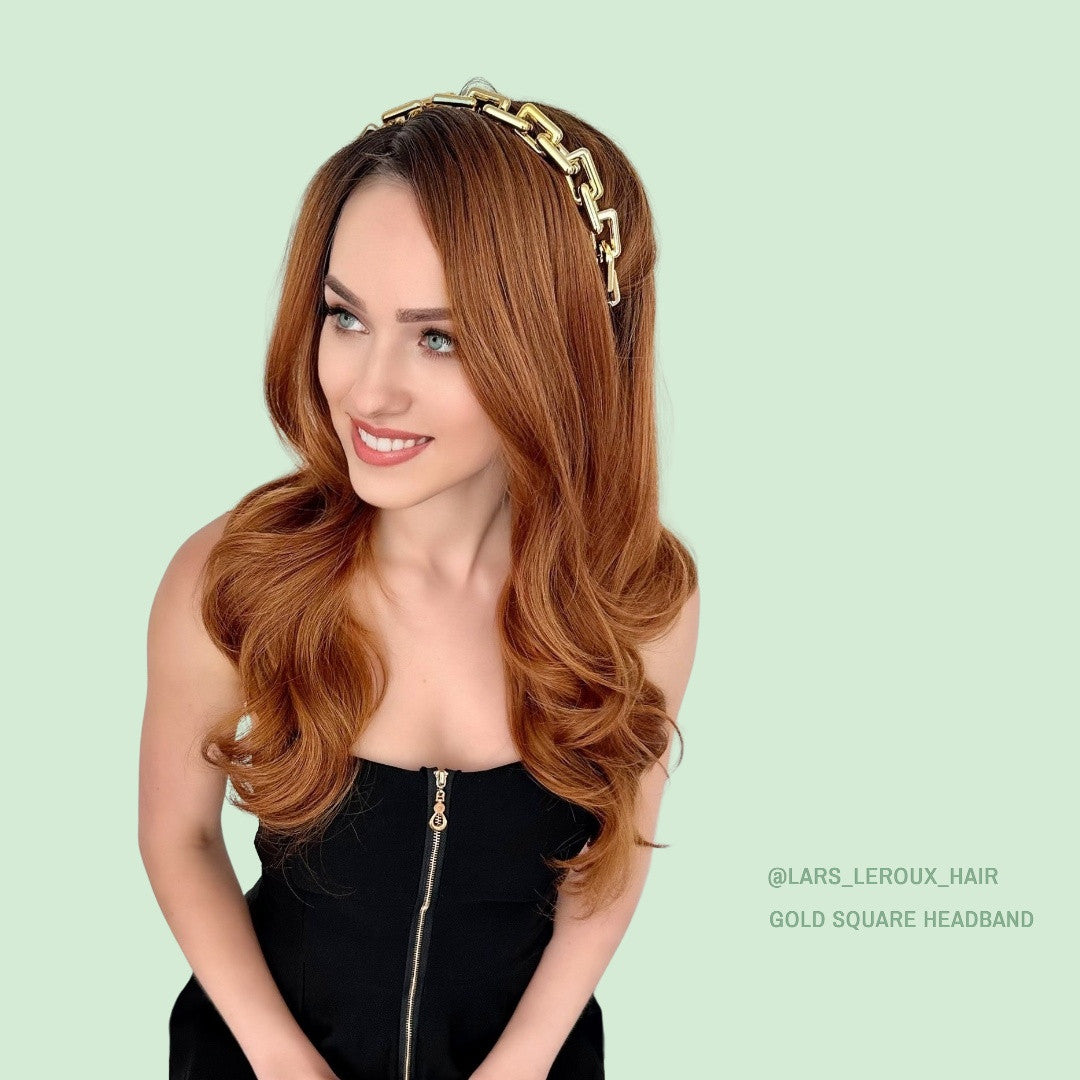 Lars Leroux Gold Square Headband