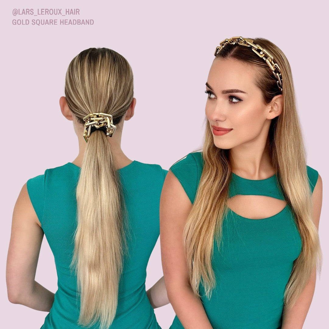 Lars Leroux Gold Square Headband