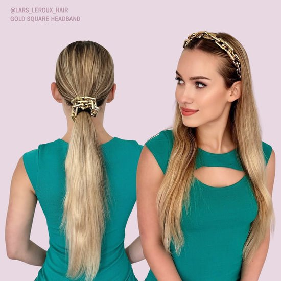 Lars Leroux Gold Square Headband