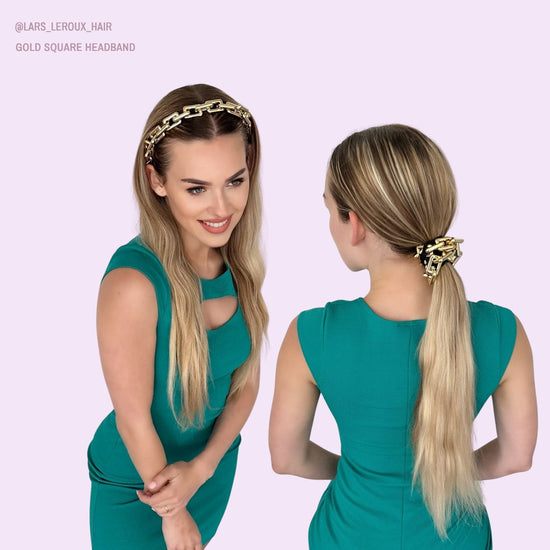 Lars Leroux Gold Square Headband